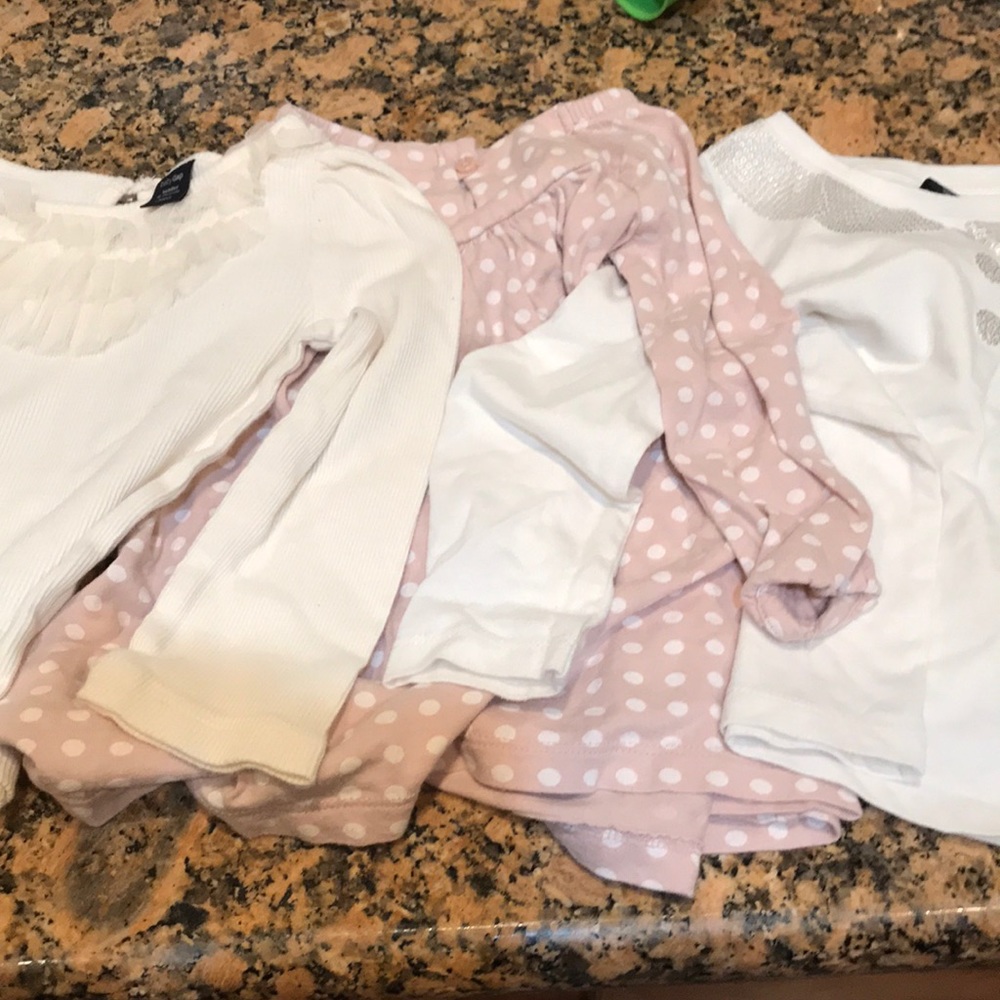 3 babygap girls shirts lot